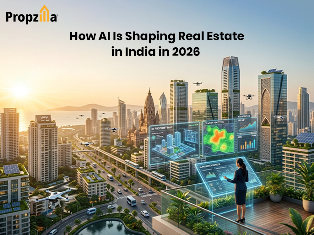 AI in Real Estate India with smart property technology, AI-powered home search, and real estate innovation