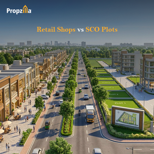 Retail Shops vs SCO Plots