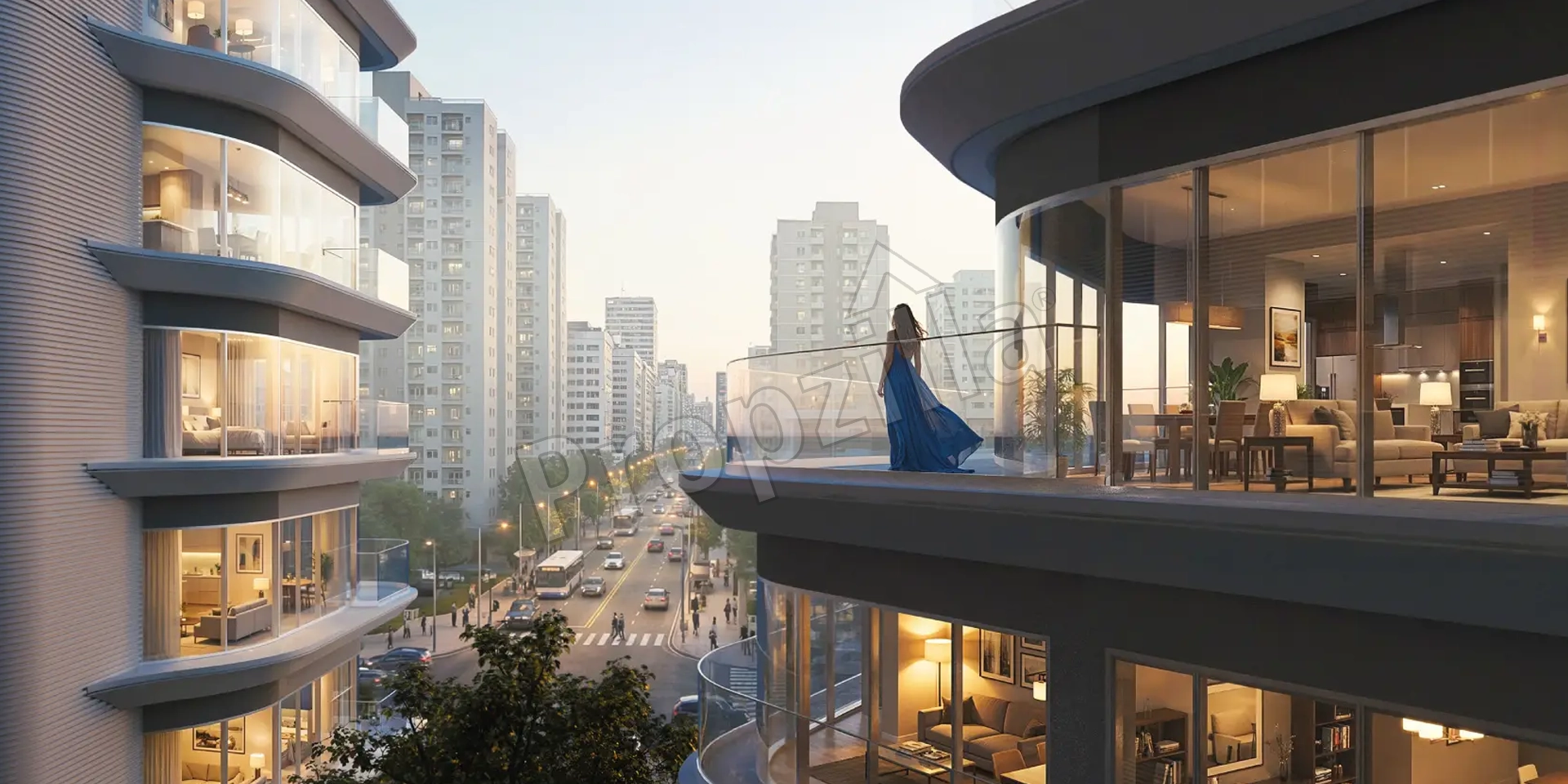 Azizi Rose Balcony View