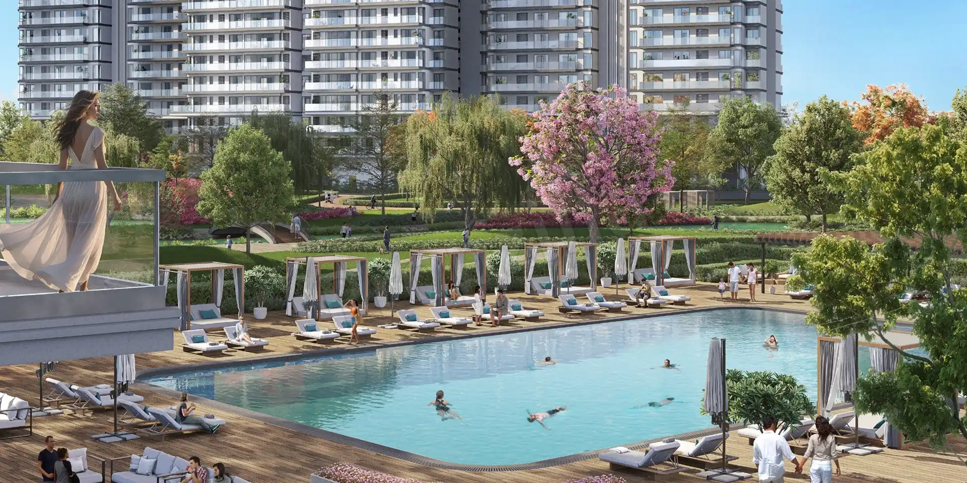 Emaar Serenity Hills Pool View