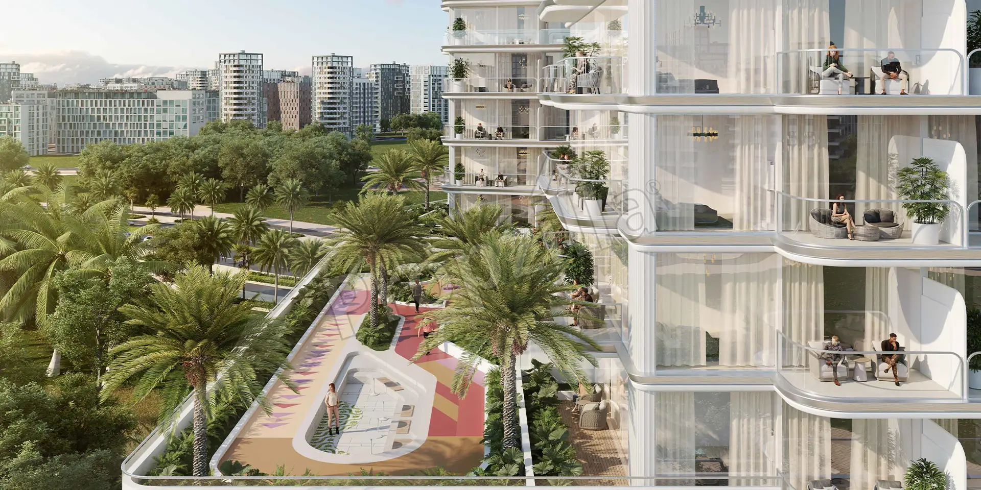 Imtiaz Cove Grand in Dubailand Drone View