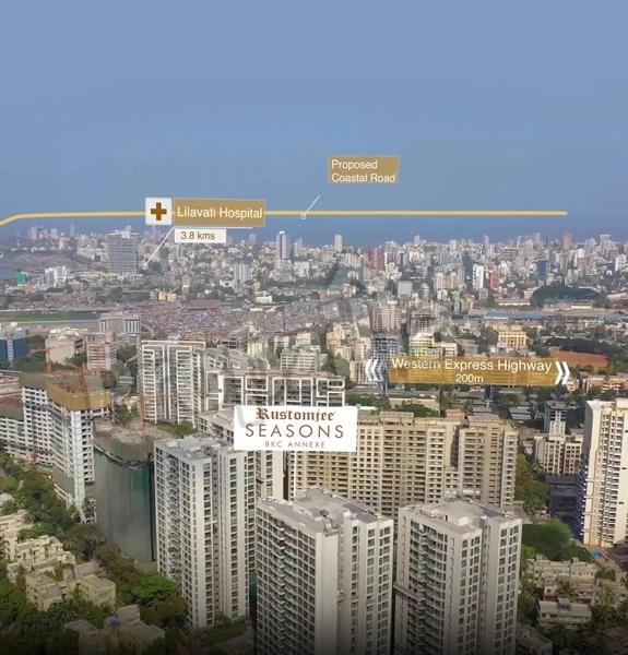 Rustomjee Seasons 3 BHK Flats price