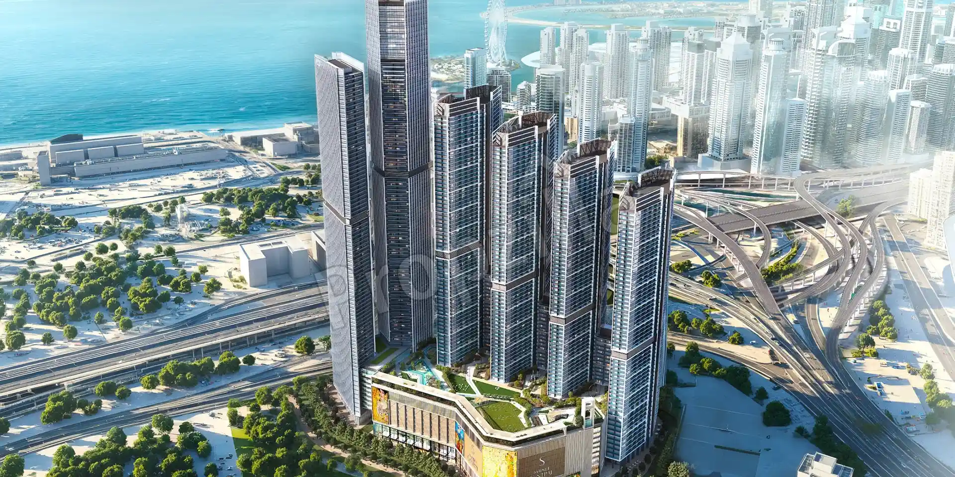 The Serene at Sobha Central Facade