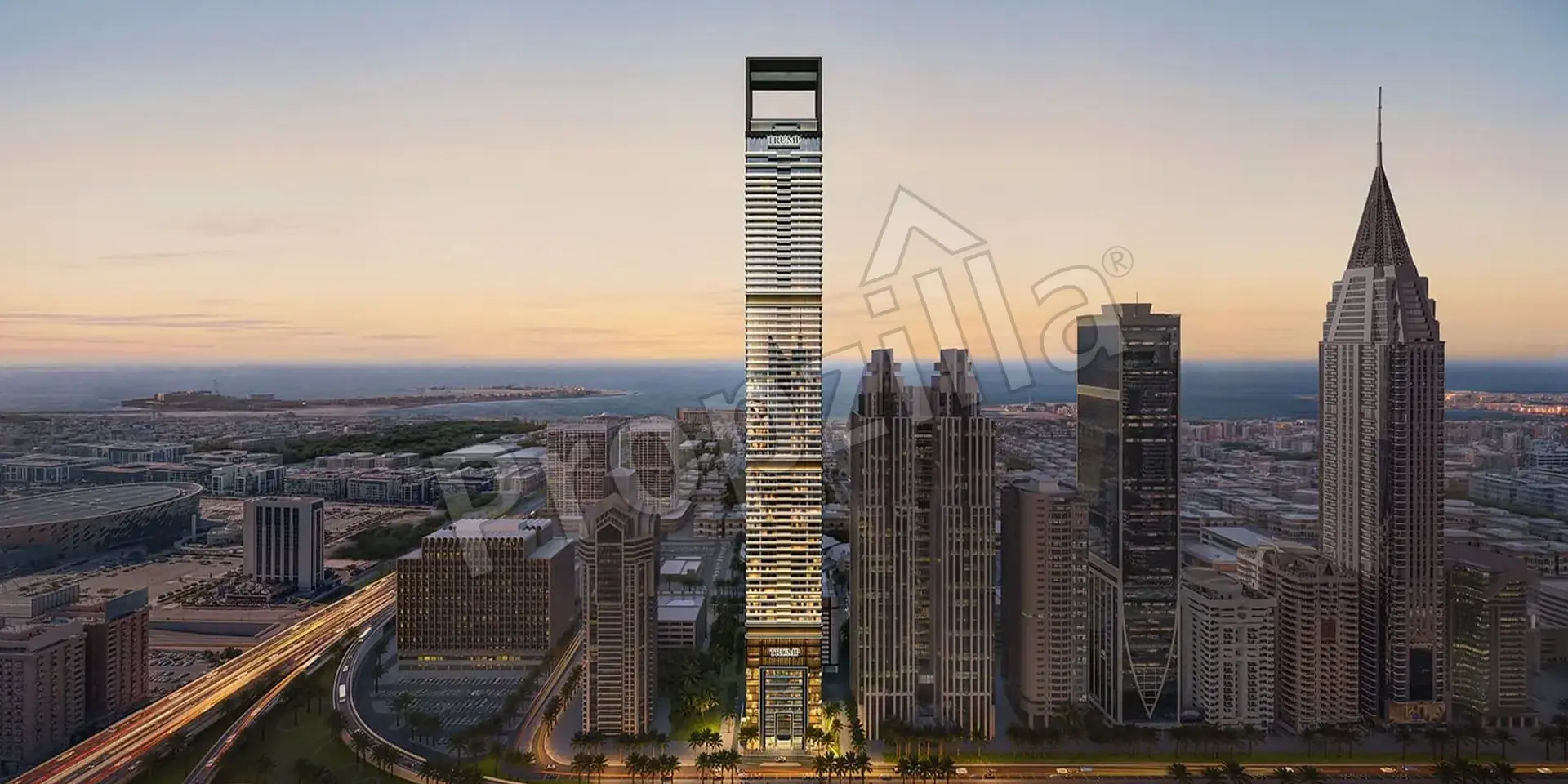 Trump Tower Dubai Facade