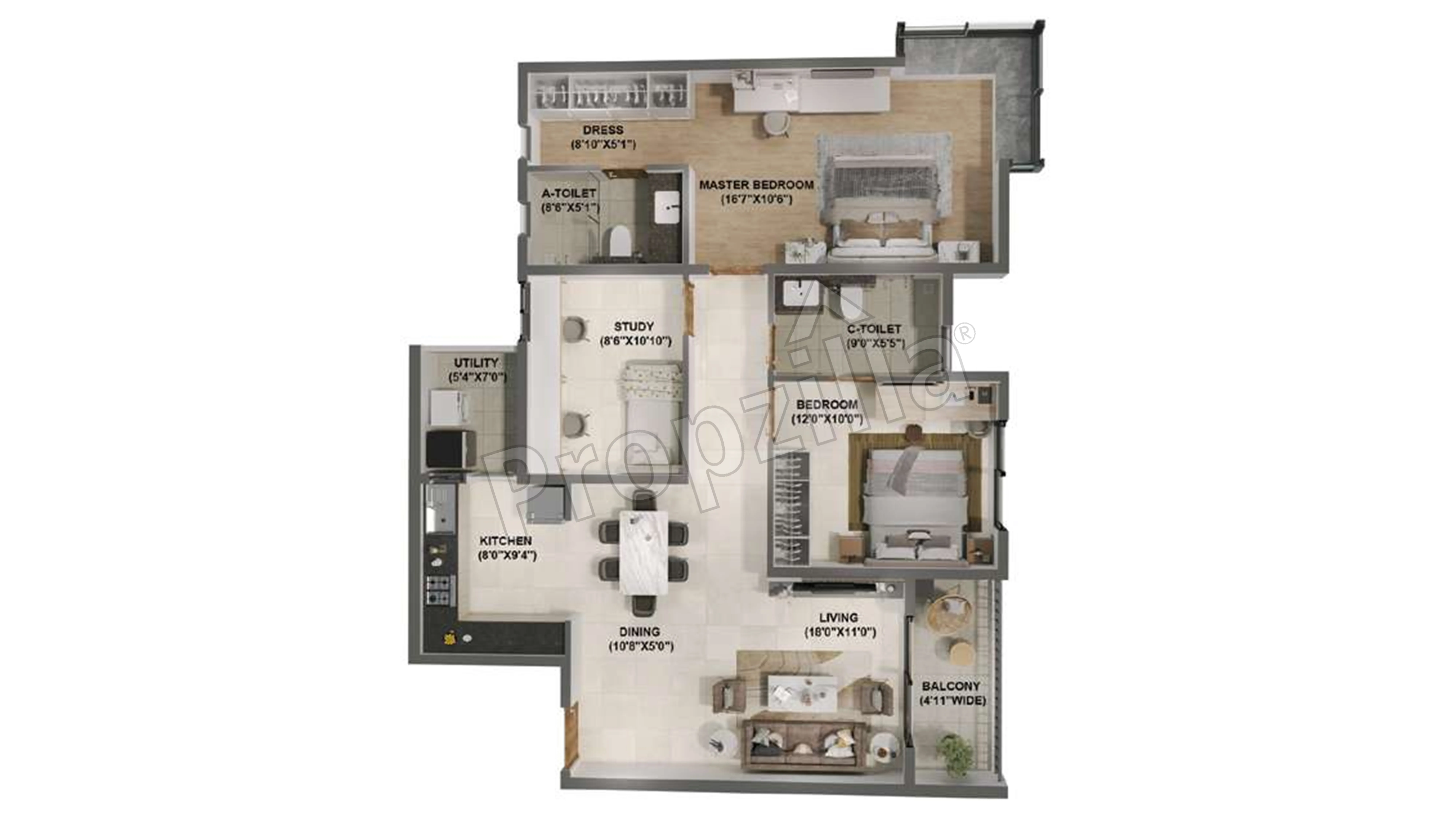 Adarsh Welkin Park Villas Floor Plan