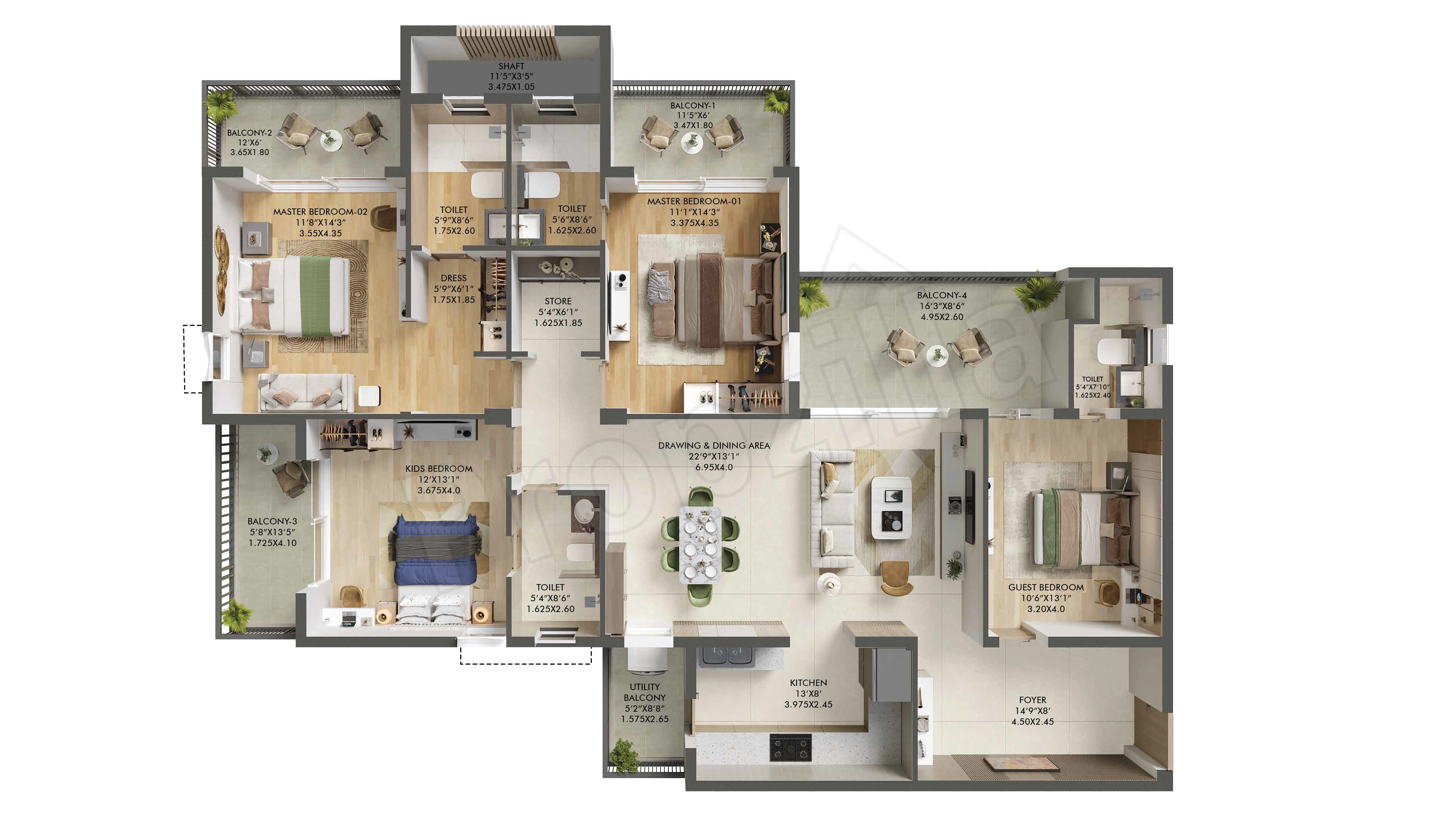 Ashiana Aaroham Cost