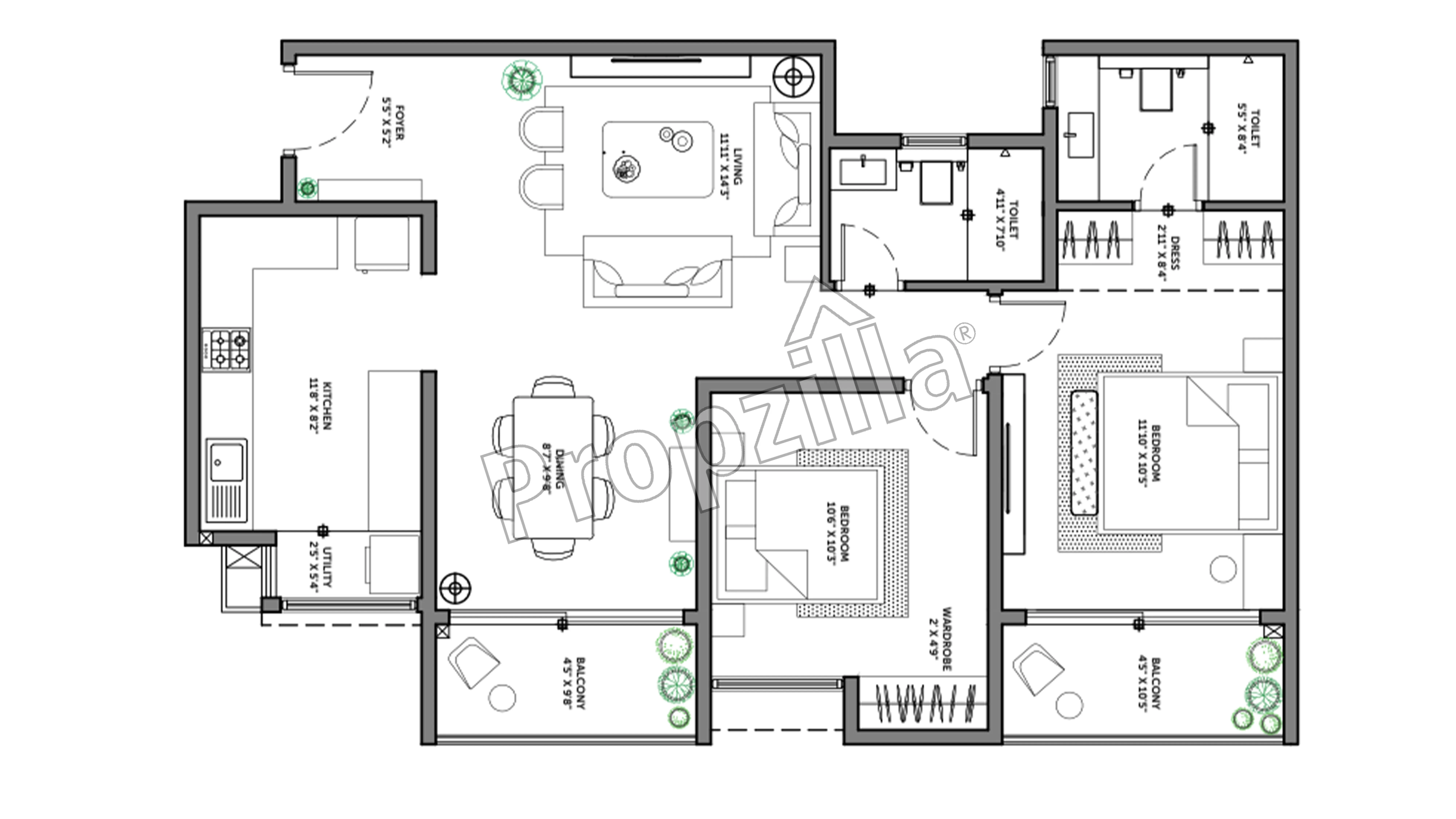 Assetz 63 Degree East Floor Plan