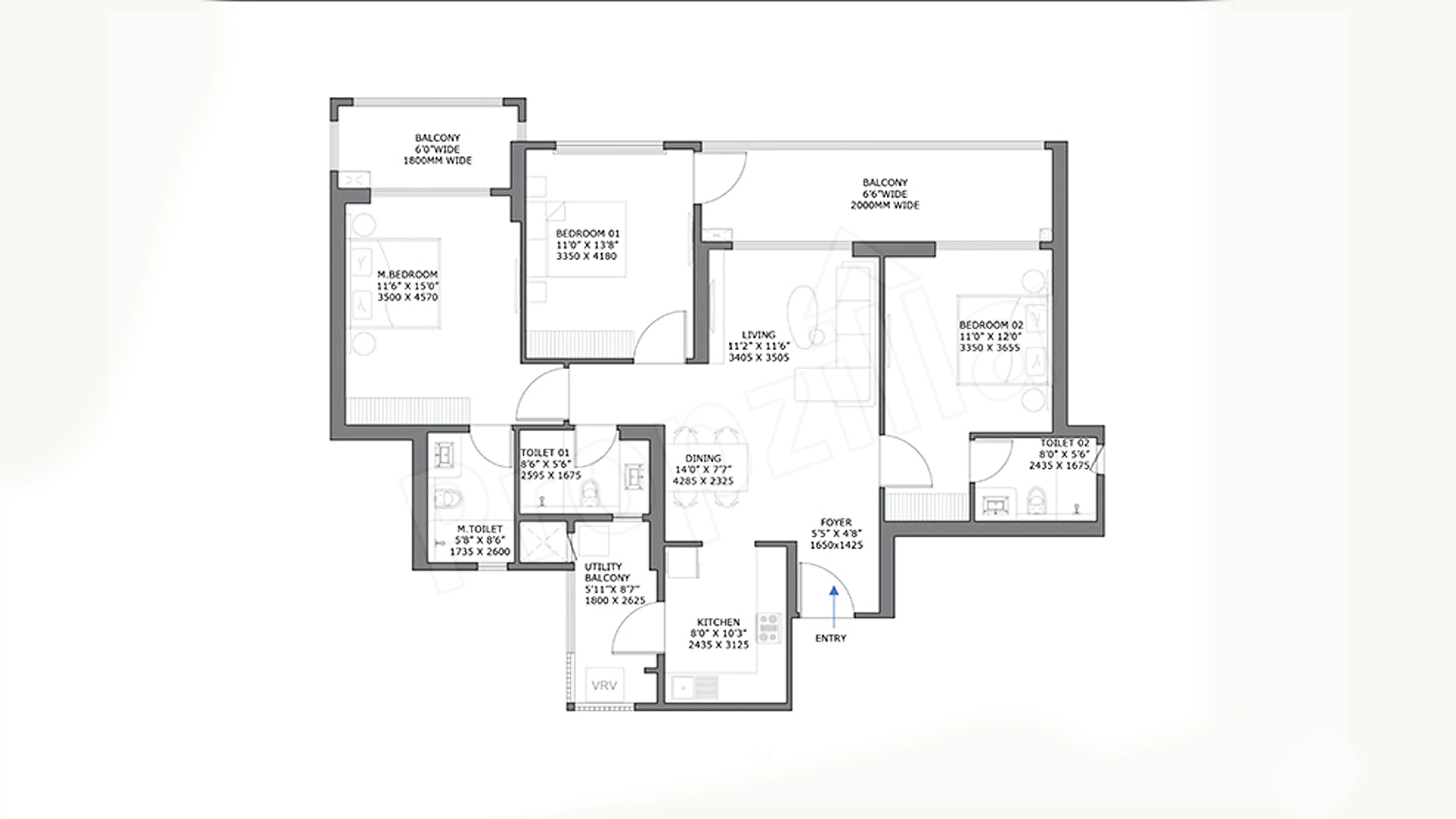 Birla Pravaah Floor Plan