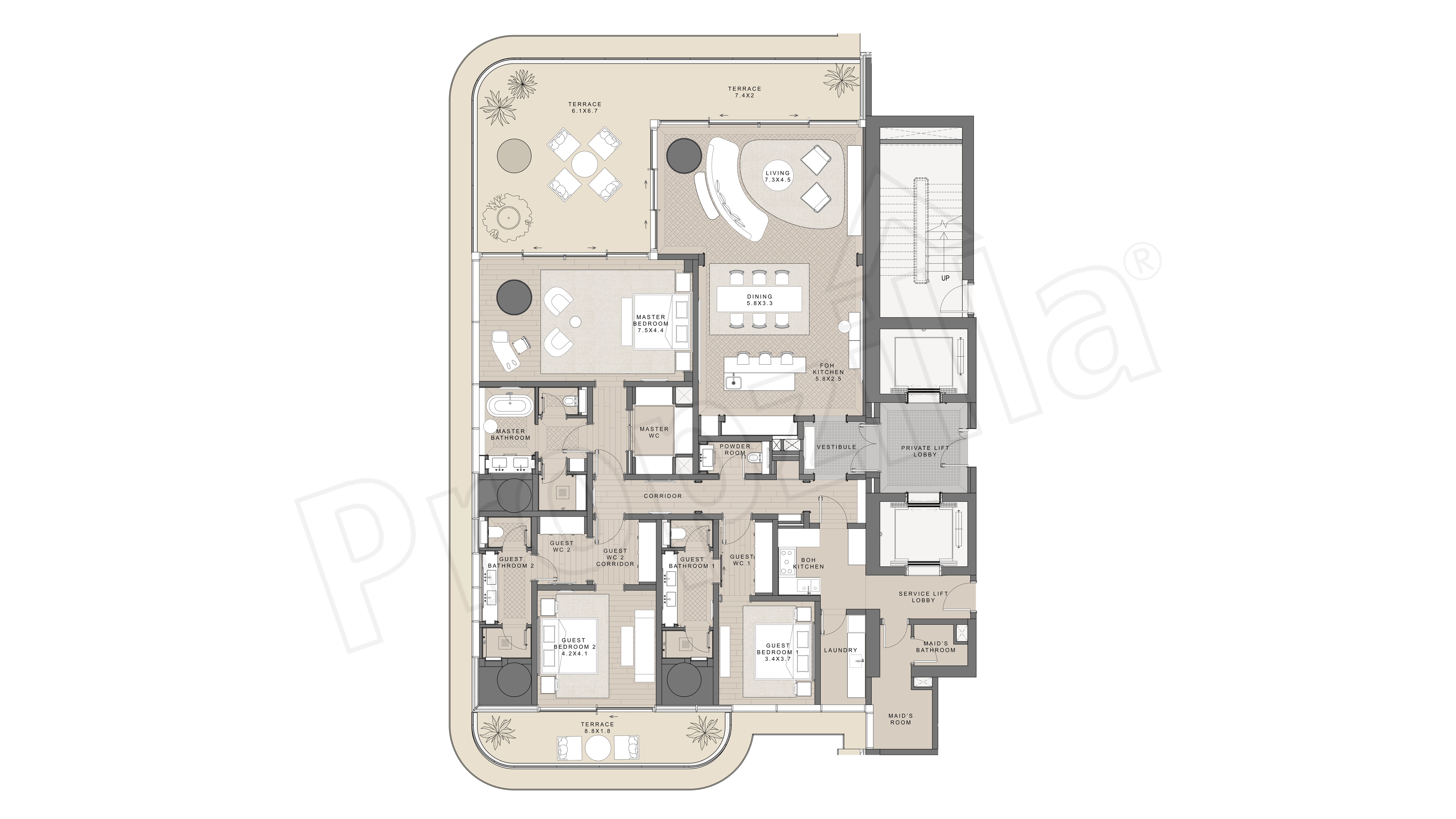 Omniyat Vela Viento Layout Plan