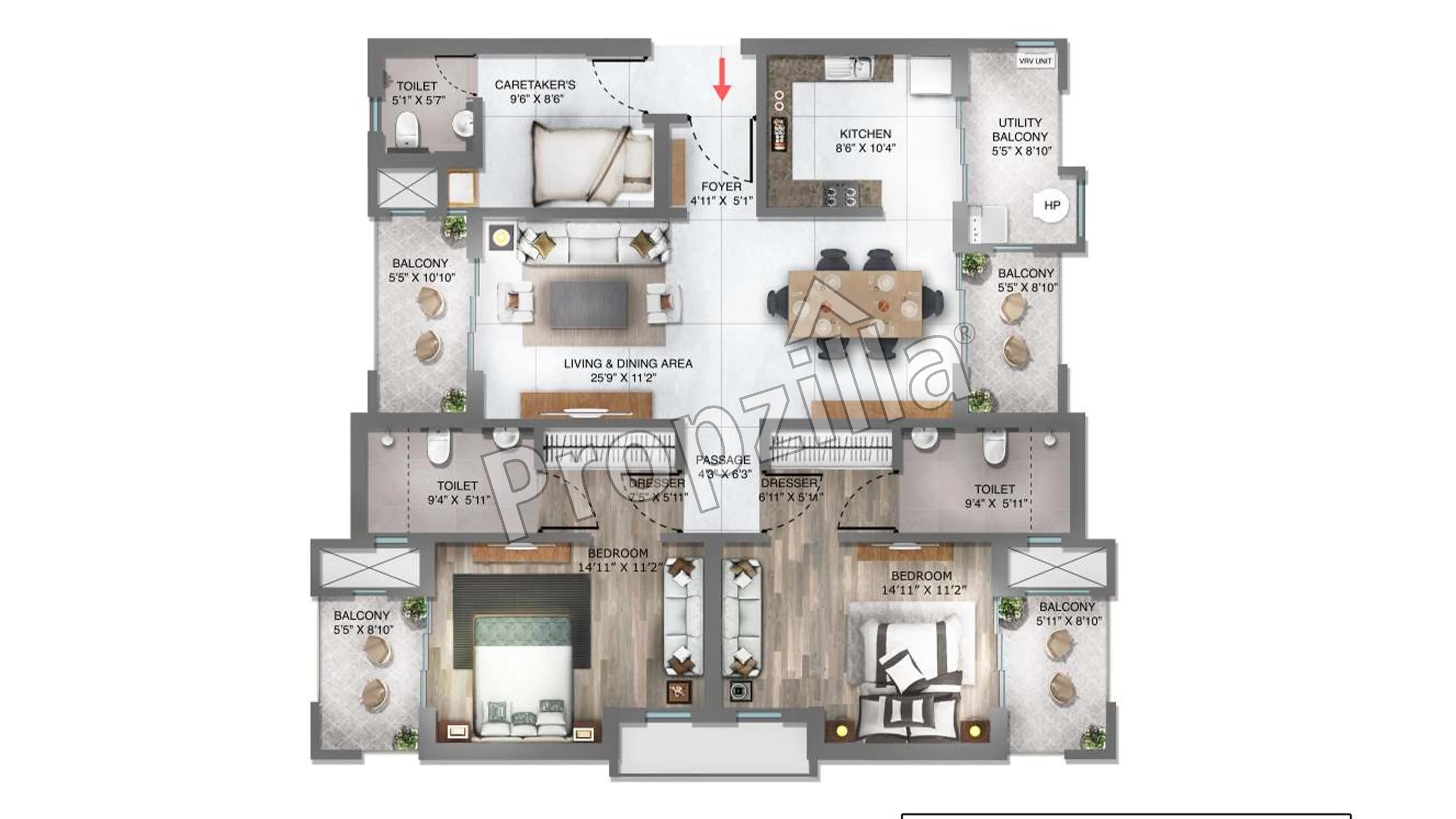 Pioneer Advait Floor Plan