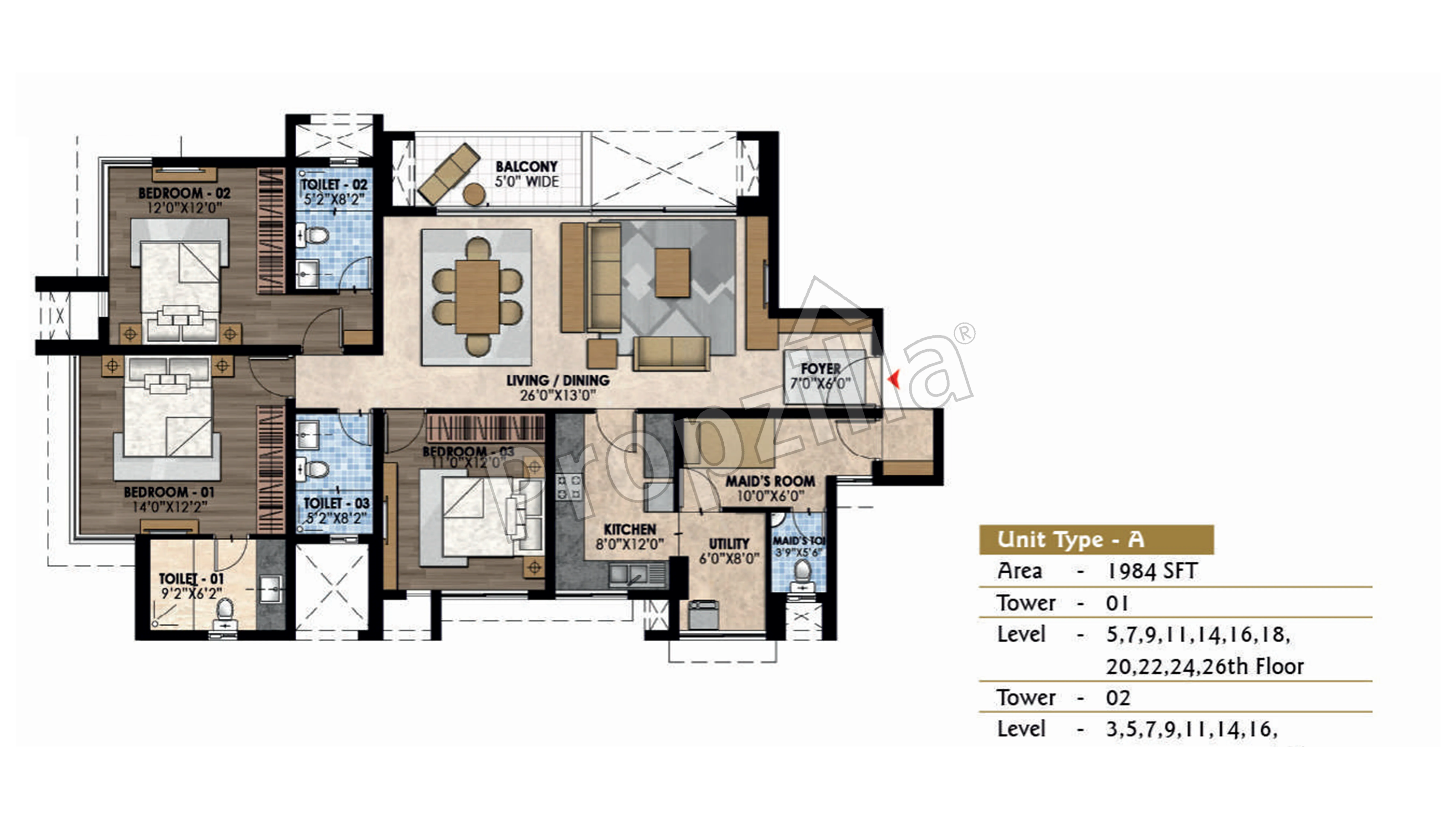 Prestige Fairfield Floor Plan