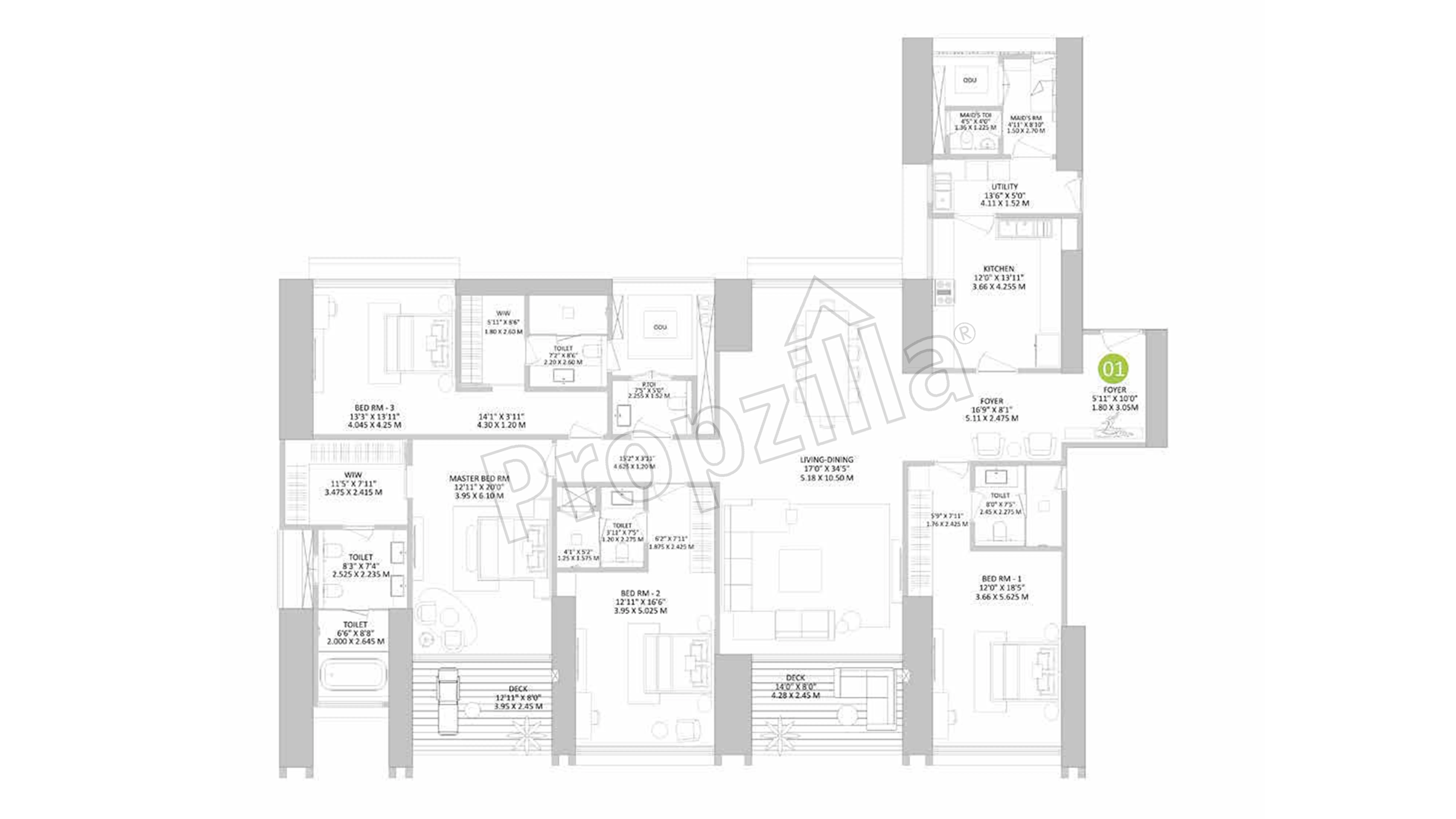 Raheja Modern Vivarea Cost