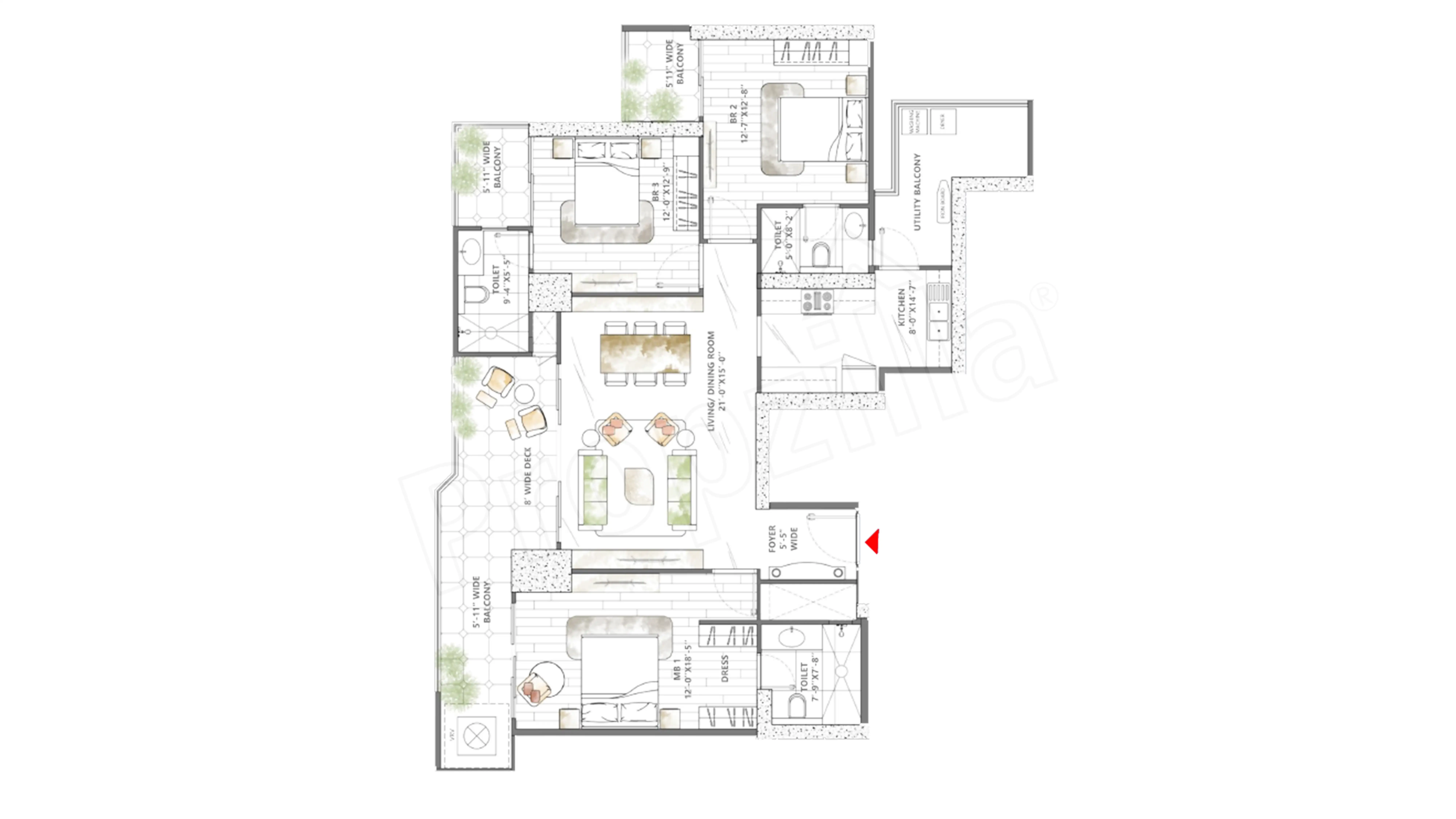 Smart World Sky Arc Floor Plan