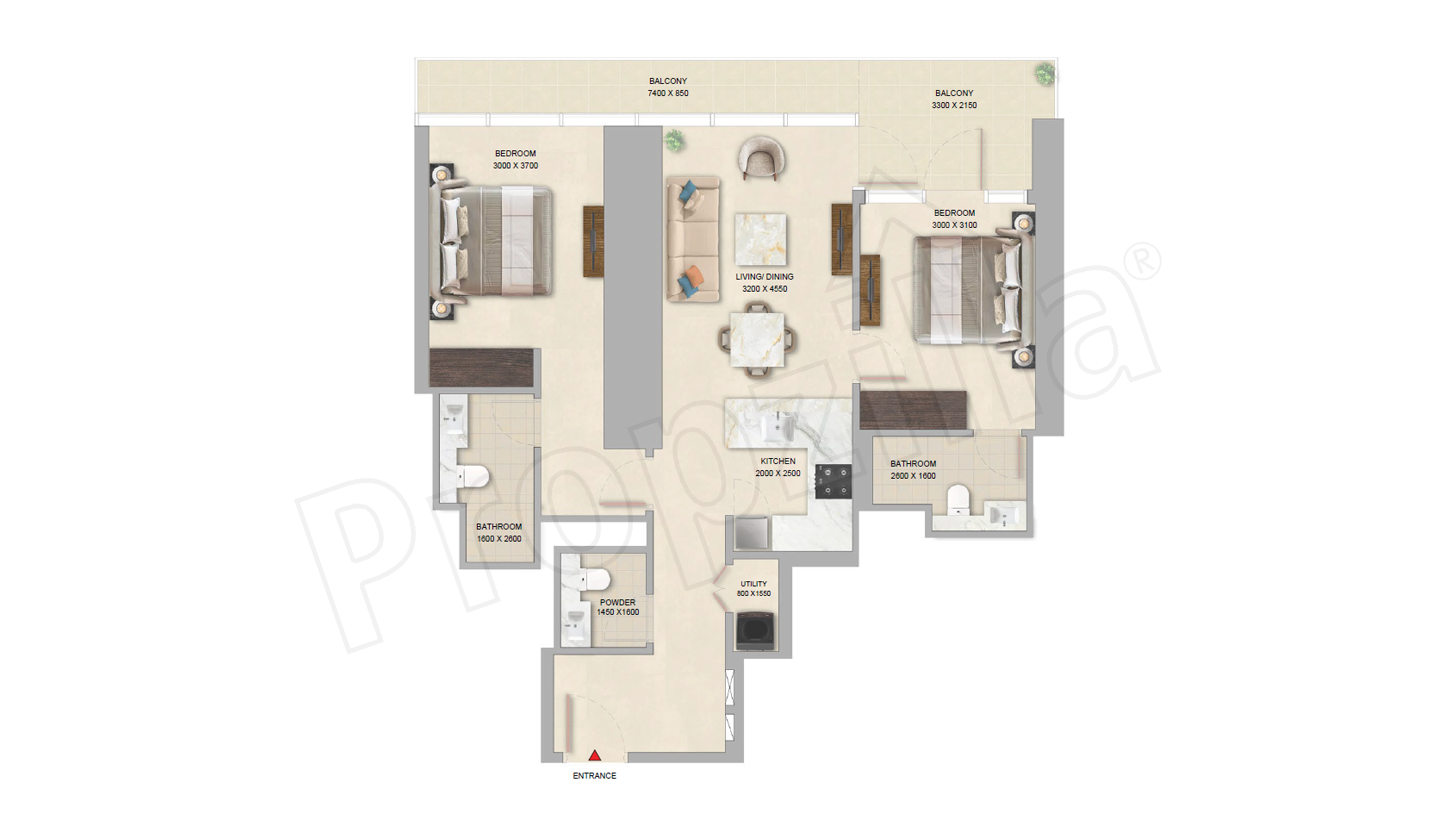 The Pinnacle at Sobha Central Layout Plan