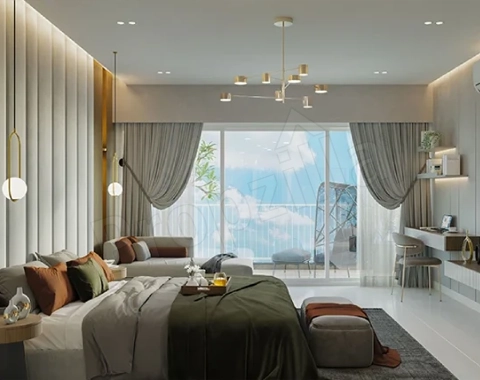 Embassy Park Panvel Bedroom Area