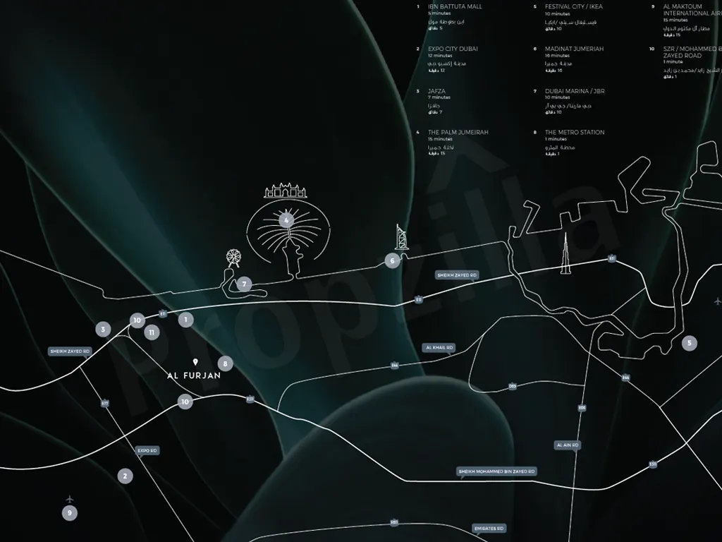 Azizi Amber Location Map