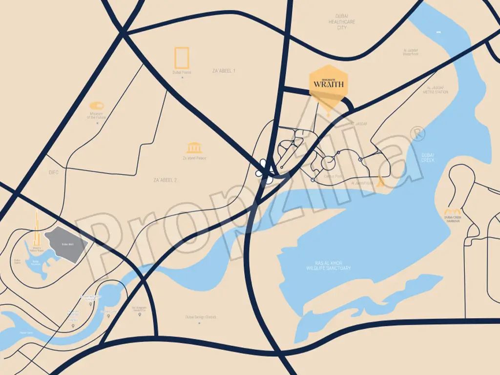 Binghatti Wraith Directions