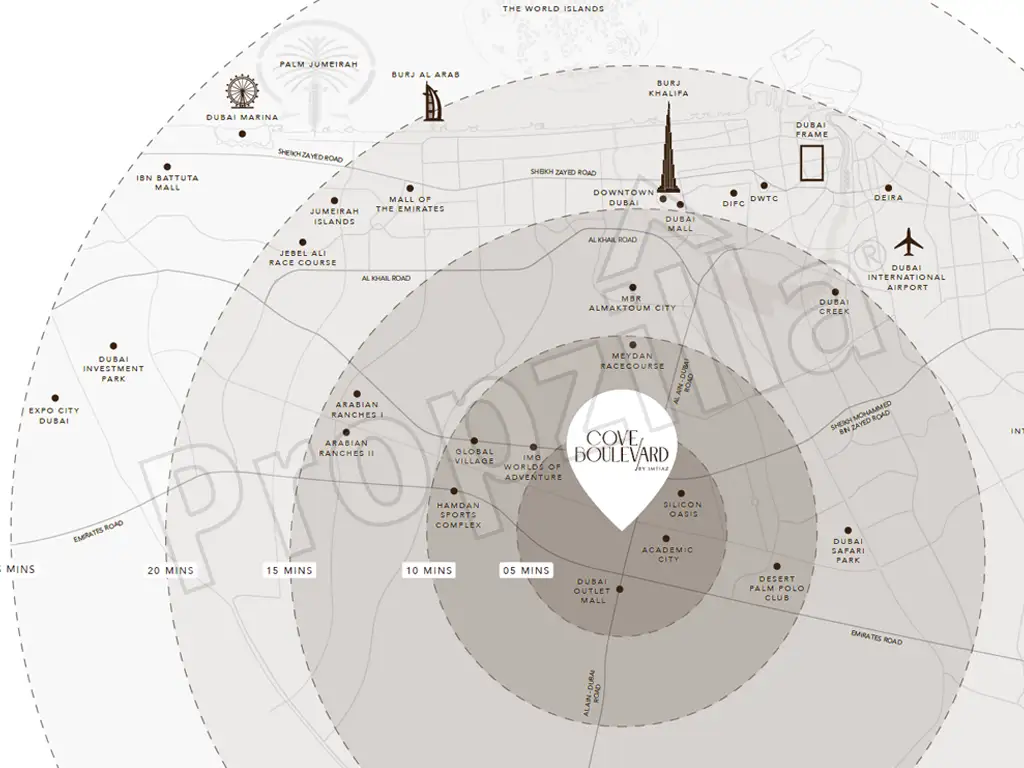 Imtiaz Cove Boulevard Location Map