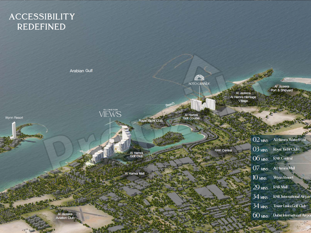 Ellington Soto Grande Location Map