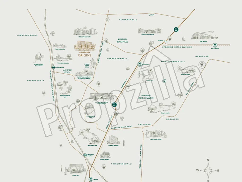 Embassy Riverine Directions