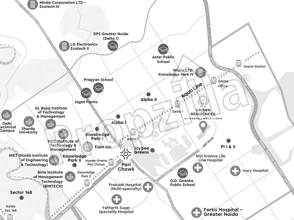 Godrej Crown Residences Directions