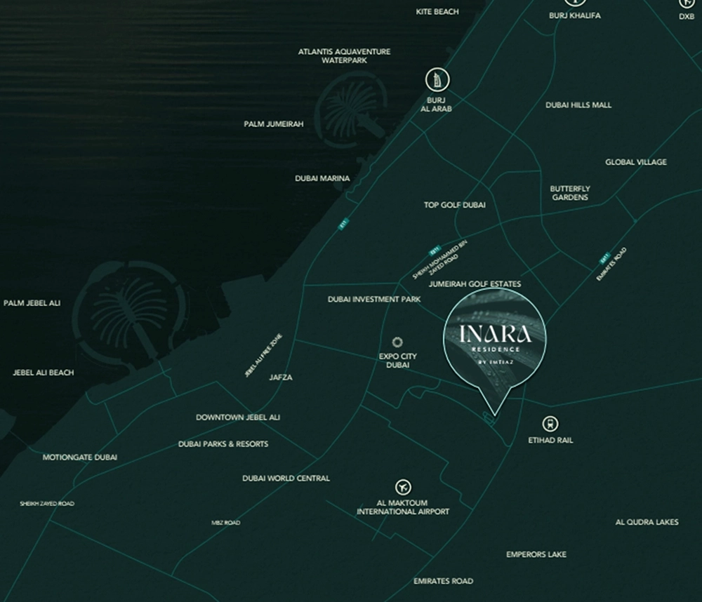 Imtiaz Inara Residence Location Map