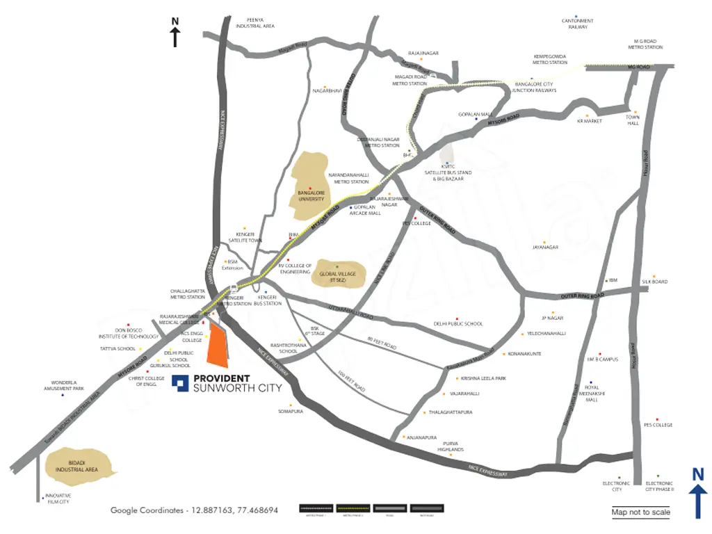 Provident Sunworth City Directions