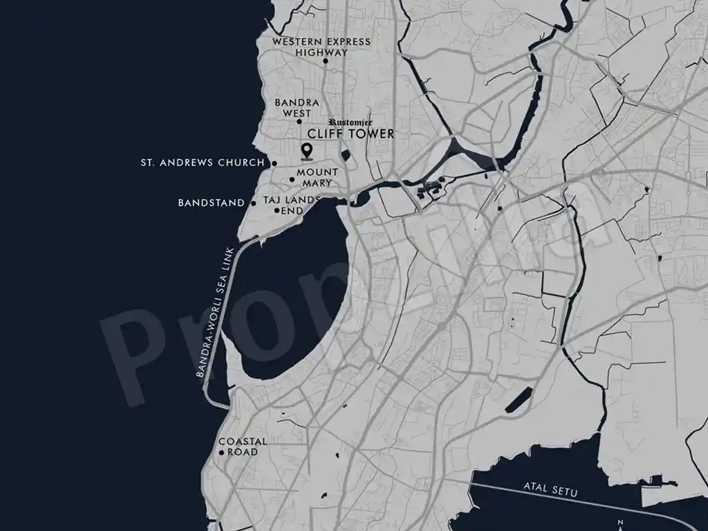 Rustomjee Cliff Tower Location Map