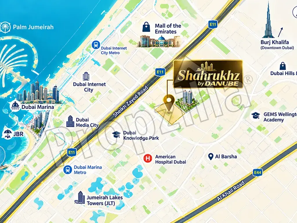 Shahrukhz Residences  Directions