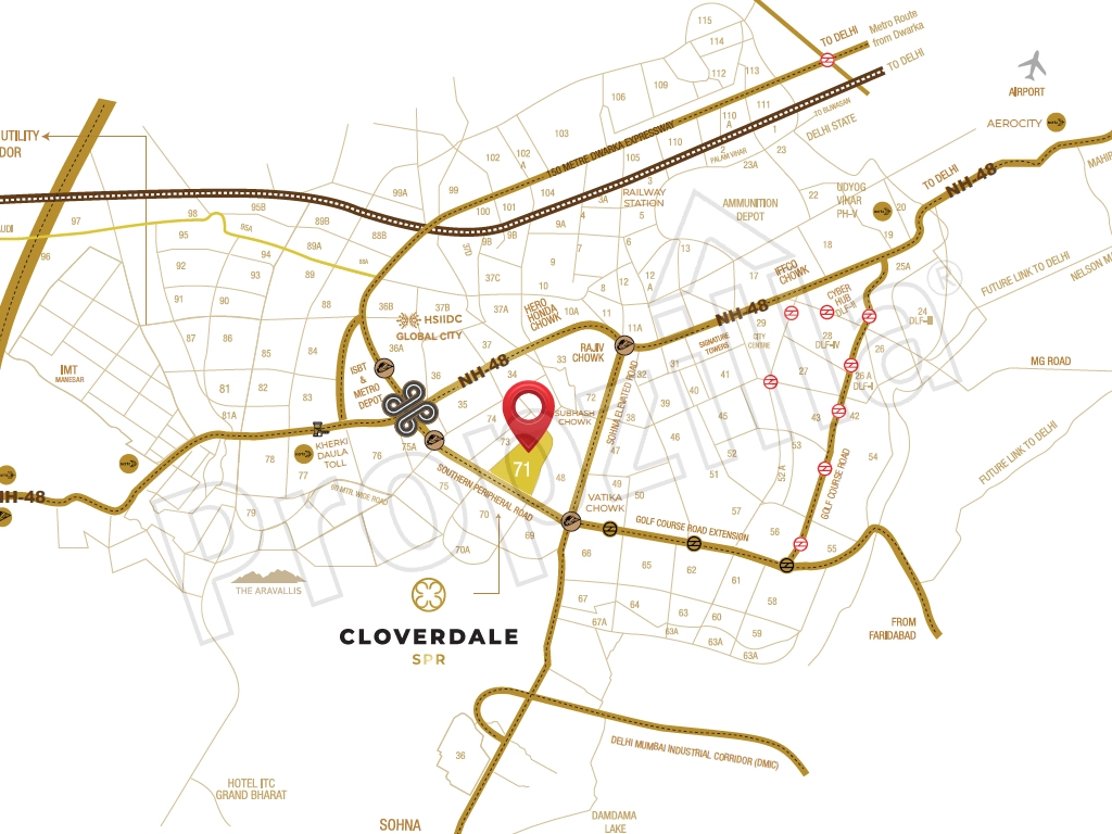 Signature Global Cloverdale Directions