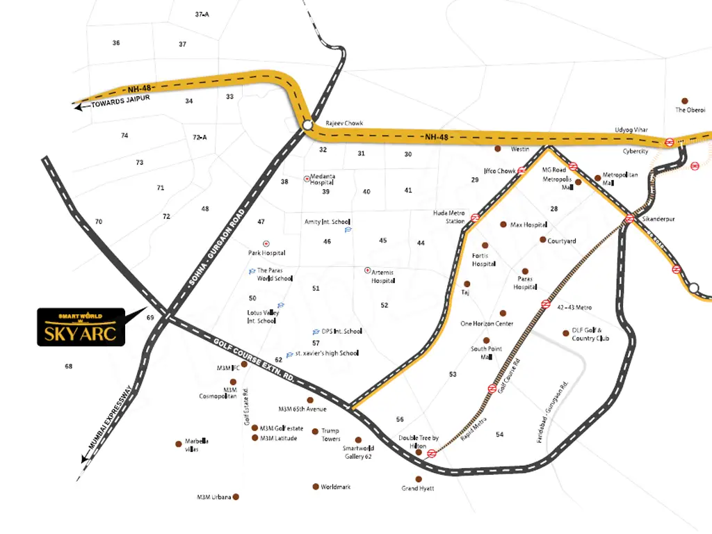 Smart World Sky Arc Directions