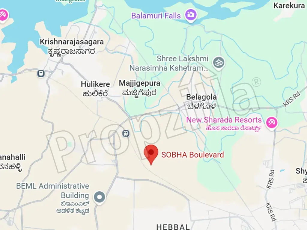 Sobha Boulevard Directions