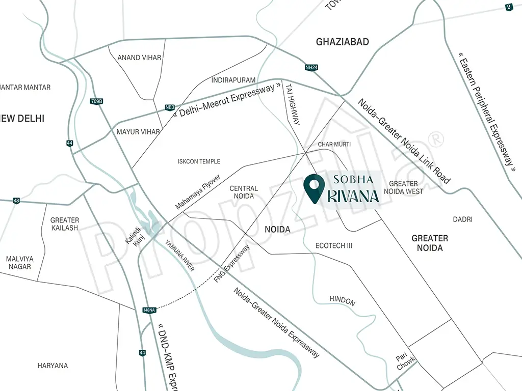 Sobha Rivana Directions