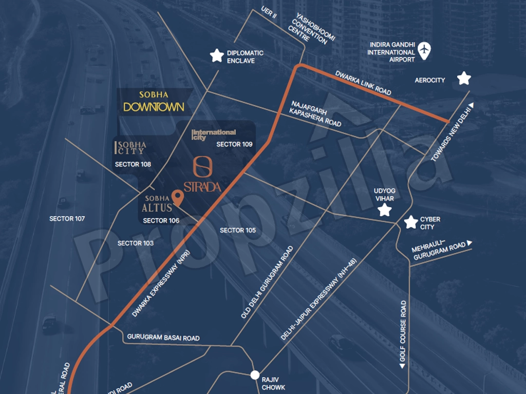 Sobha Strada Directions