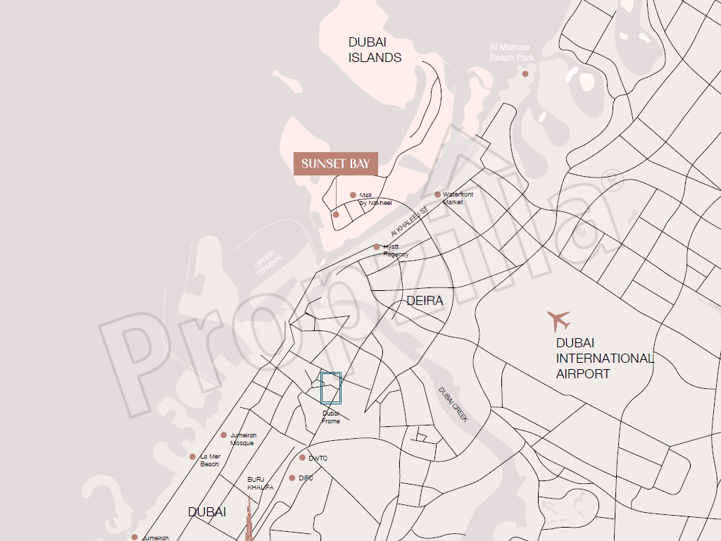 Imtiaz Sunset Bay 1 Location Map